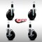 Service Caster 5'' SS Soft Rubber Wheel Swivel 1-3/8'' Expanding Stem Caster Set 2 Brakes, 4PK SCC-SSEX20S514-SRS-2-TLB-2-138 - alternate 4